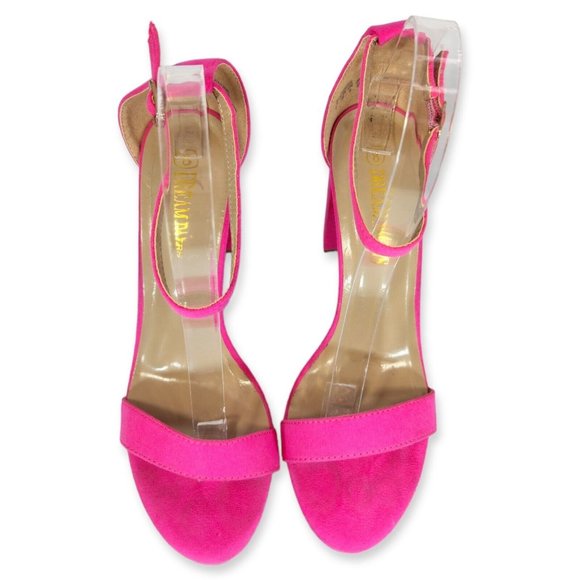 Dream Pairs Womens High Chunky Heel Sandals Ankle Strap Open Toe Party Shoes 8 - Picture 4 of 10